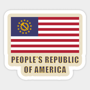 People's Republic of America Sticker